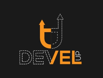 DEVEL UP logo design by fawadyk