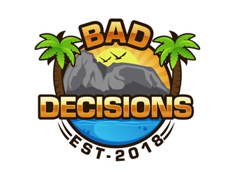 BAD Decisions logo design by DreamLogoDesign