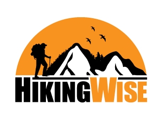 HikingWise logo design by abss