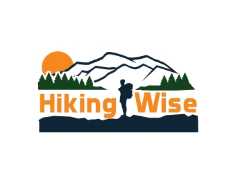 HikingWise logo design by Foxcody