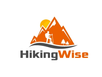 HikingWise logo design by art-design