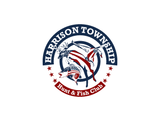 Harrison Township Hunt & Fish club logo design by yurie