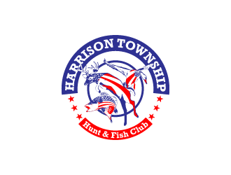 Harrison Township Hunt & Fish club logo design by yurie