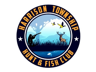 Harrison Township Hunt & Fish club logo design by LogoInvent
