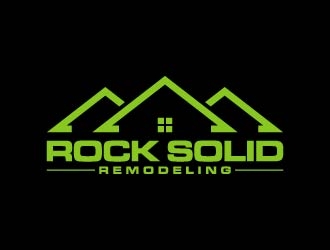 Rock Solid Remodeling  logo design by maserik