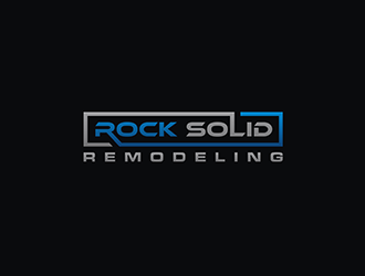 Rock Solid Remodeling  logo design by checx