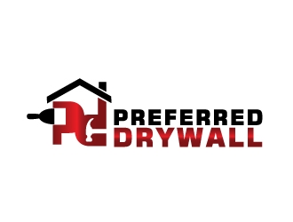 Preferred Drywall logo design by Foxcody