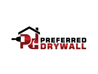 Preferred Drywall logo design by Foxcody