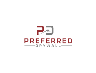 Preferred Drywall logo design by bricton