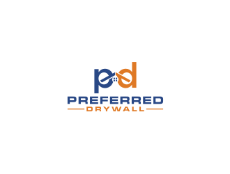 Preferred Drywall logo design by bricton