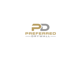 Preferred Drywall logo design by bricton