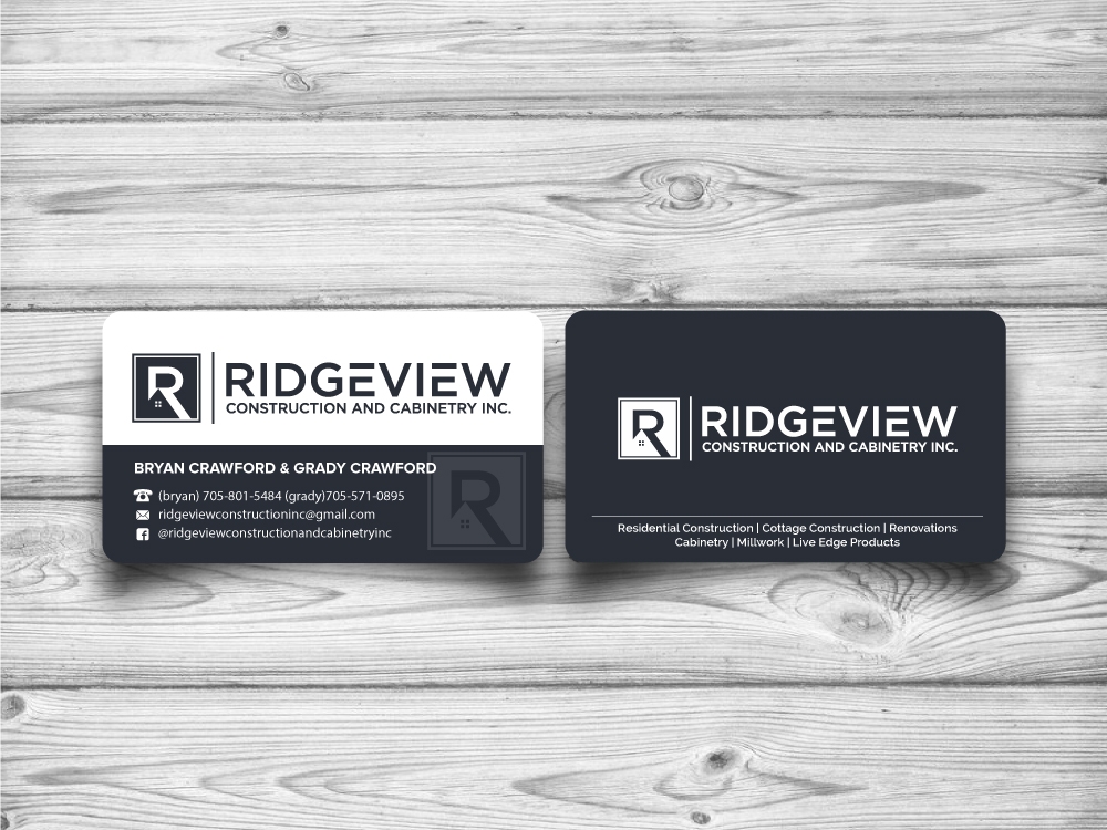 Ridgeview Contstruction and Cabinetry Inc. logo design by jaize