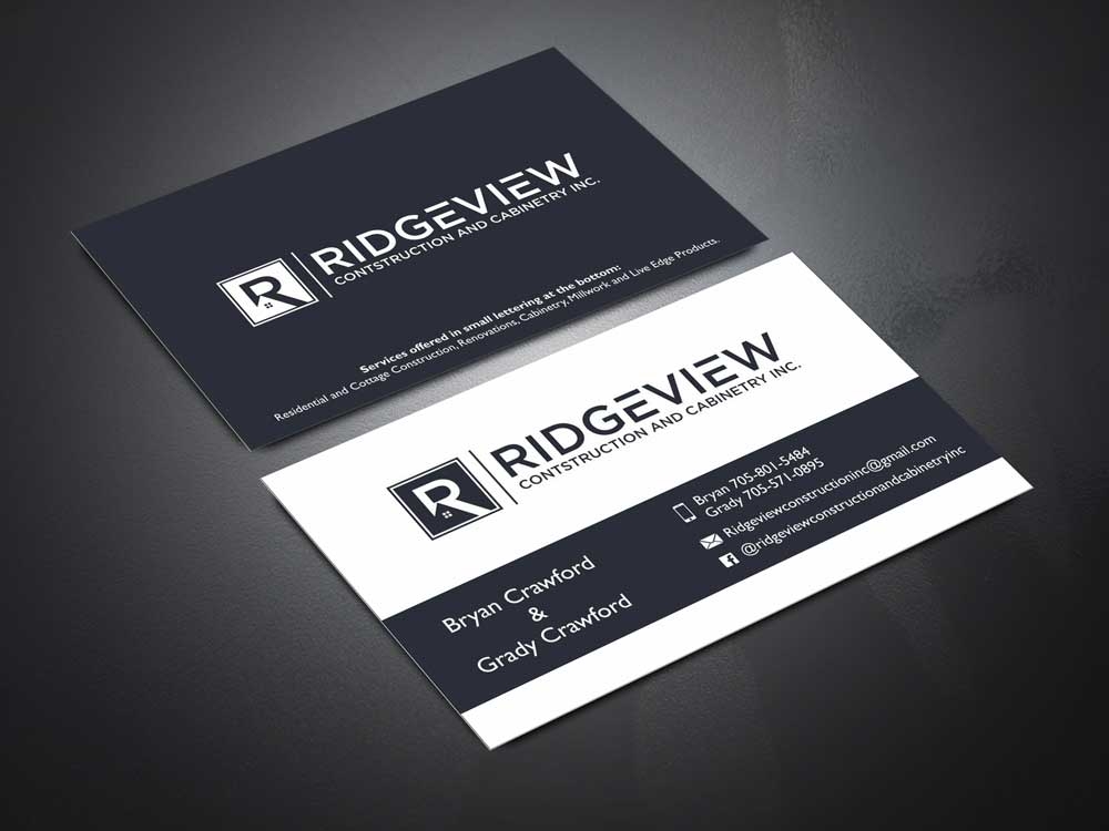 Ridgeview Contstruction and Cabinetry Inc. logo design by ManishKoli