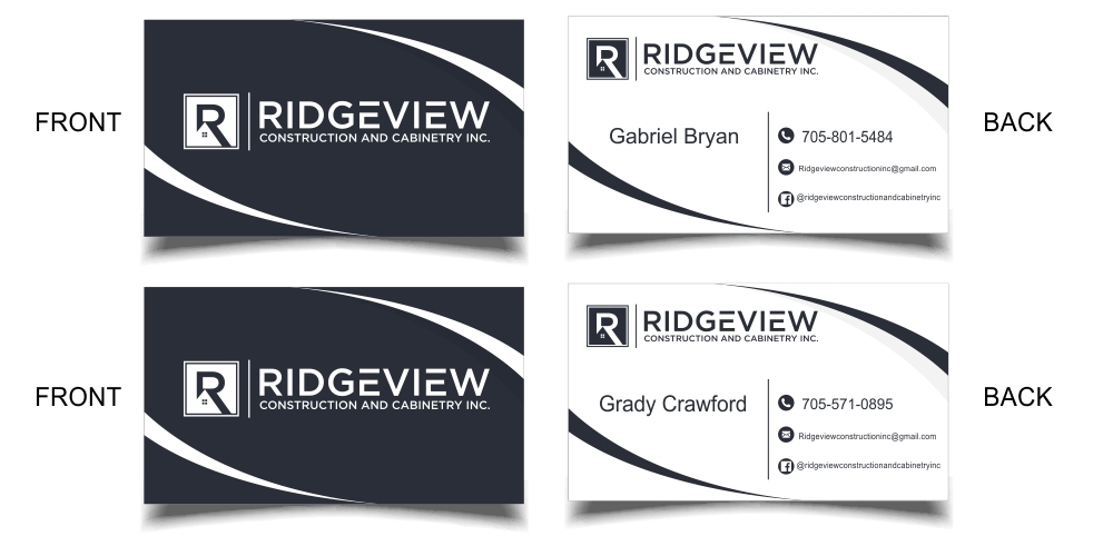 Ridgeview Contstruction and Cabinetry Inc. logo design by fabrizio70