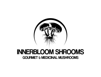 Innerbloom Shrooms/ gourmet & medicinal mushrooms  logo design by mckris