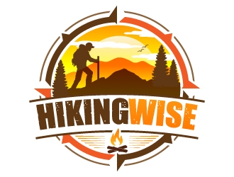 HikingWise logo design by jaize