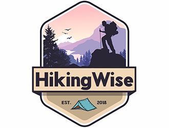 HikingWise logo design by Optimus