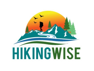 HikingWise logo design by REDCROW