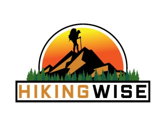HikingWise logo design by REDCROW