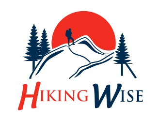 HikingWise logo design by ElonStark