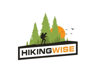 HikingWise logo design by Eliben