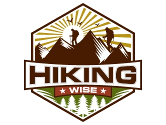 HikingWise logo design by Aelius