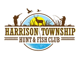 Harrison Township Hunt & Fish club logo design by shere