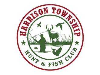 Harrison Township Hunt & Fish club logo design by shere
