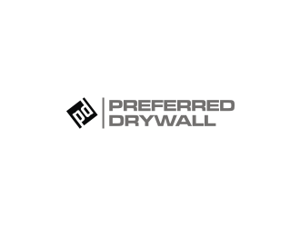 Preferred Drywall logo design by Diancox