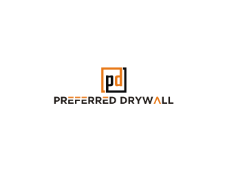 Preferred Drywall logo design by Diancox