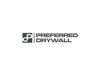 Preferred Drywall logo design by Diancox