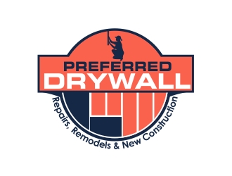 Preferred Drywall logo design by mckris