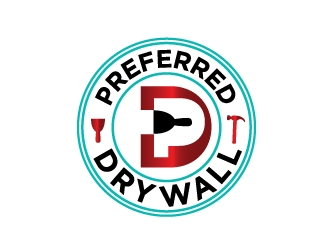 Preferred Drywall logo design by Foxcody