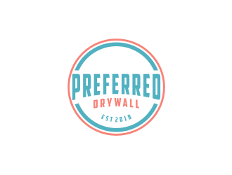 Preferred Drywall logo design by bricton