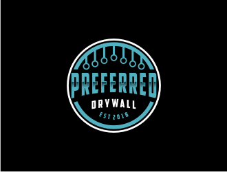 Preferred Drywall logo design by bricton