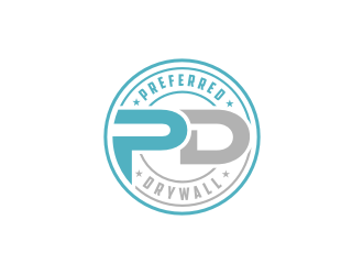 Preferred Drywall logo design by bricton