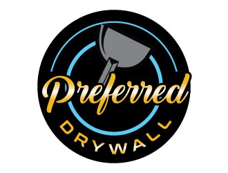 Preferred Drywall logo design by Suvendu
