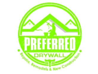 Preferred Drywall logo design by Suvendu