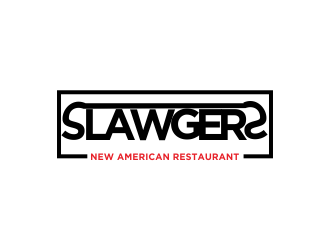 SLAWGERS New American Restaurant logo design by Greenlight