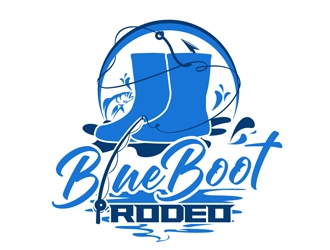 Blue Boot Rodeo logo design by DreamLogoDesign