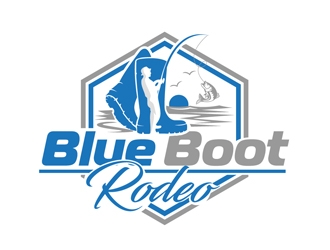 Blue Boot Rodeo logo design by DreamLogoDesign
