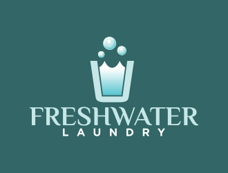 Freshwater Laundry logo design by rykos