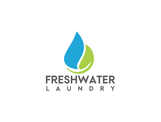 Freshwater Laundry logo design by Greenlight