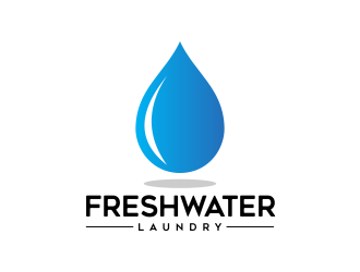 Freshwater Laundry logo design by AisRafa