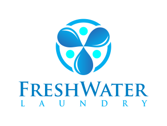 Freshwater Laundry logo design by AisRafa