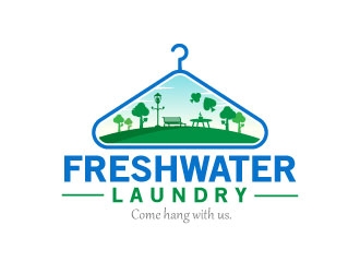Freshwater Laundry logo design by zamzam