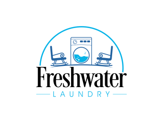 Freshwater Laundry logo design by DeyXyner