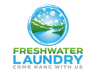 Freshwater Laundry logo design by scriotx