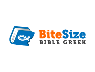 Bite Size Bible Greek logo design by pencilhand