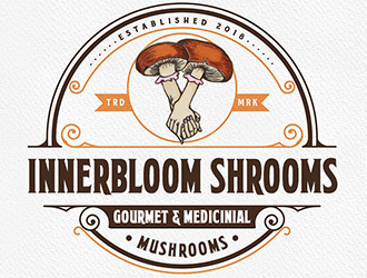 Innerbloom Shrooms/ gourmet & medicinal mushrooms  logo design by Optimus
